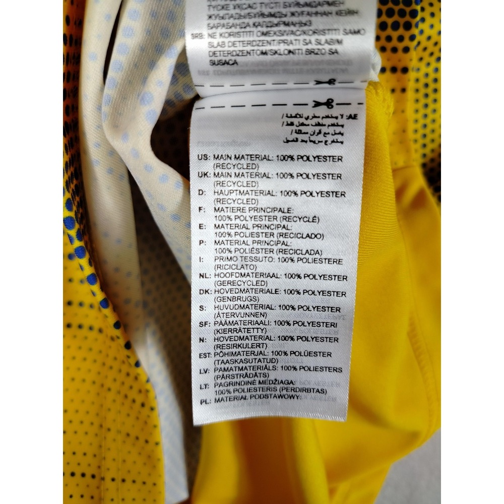 Adidas Shirt Youth 13-14Y Yellow Cancer Awareness Soccer Jersey 3 AEROREADY - Picture 5 of 13